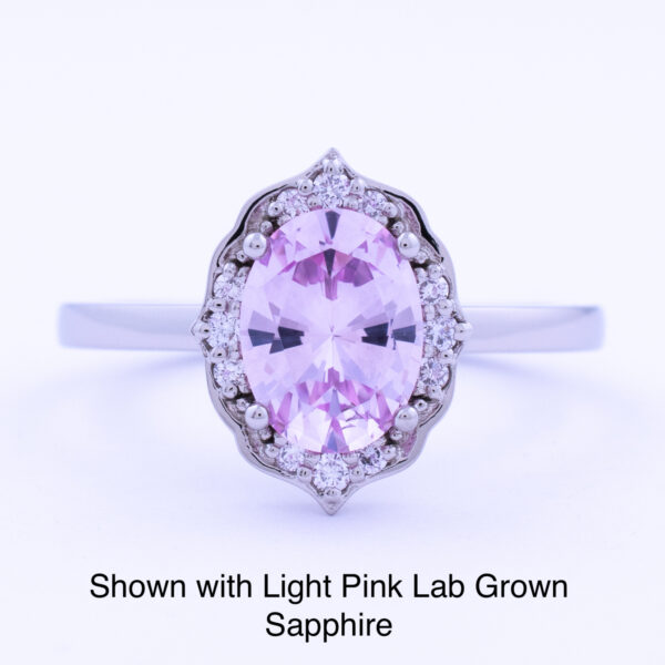 Oval Vintage Halo Ring - Image 14