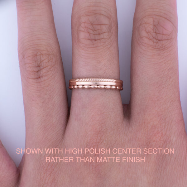 Stackable Ring Tri-Design - Image 18
